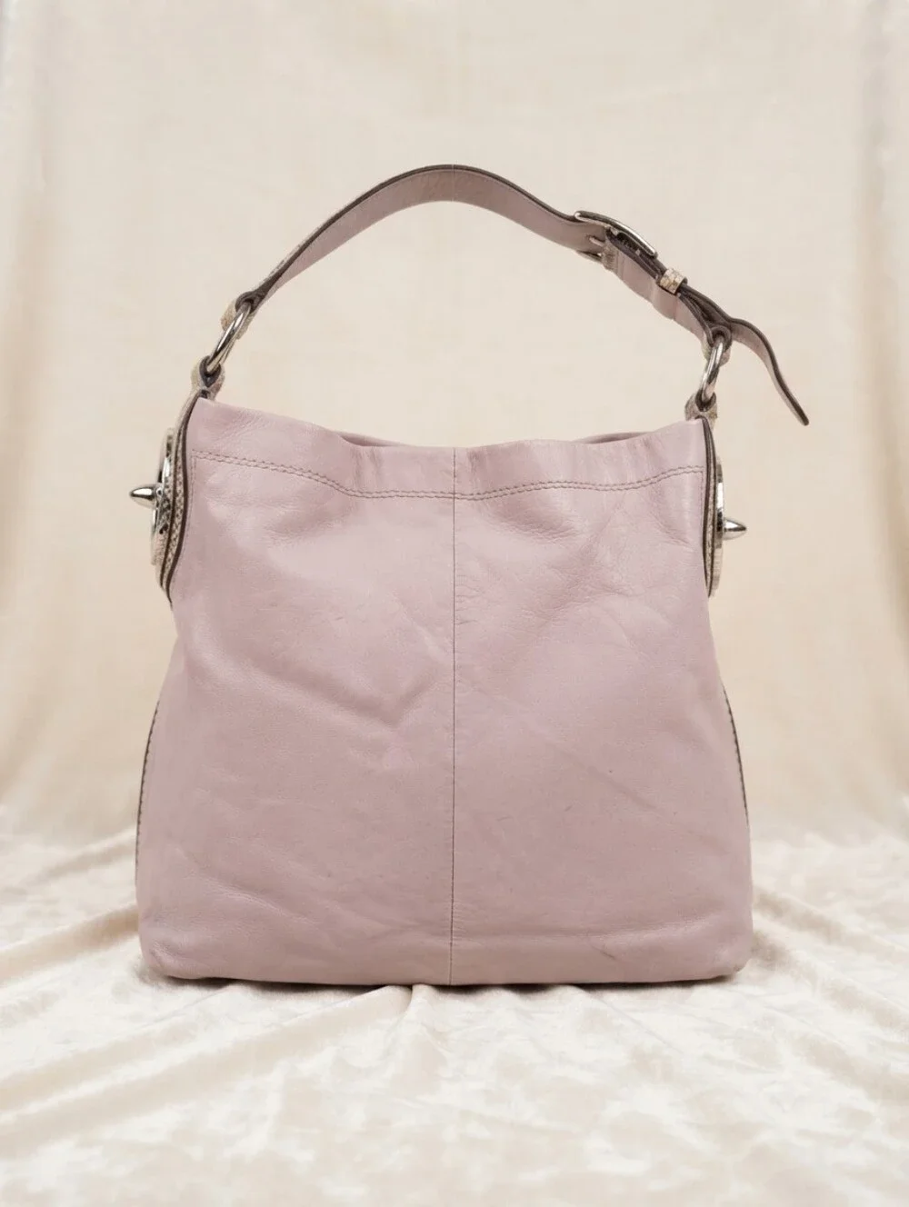 Title:🚨 RARE Pastel Lilac Coach Penelope Trimmed Hobo Bag w/ Snake Accent 🚨